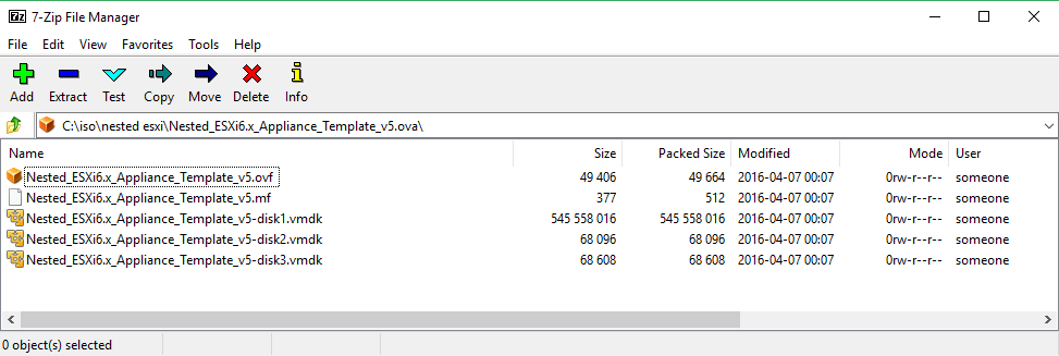 Nested ESXi OVA contents