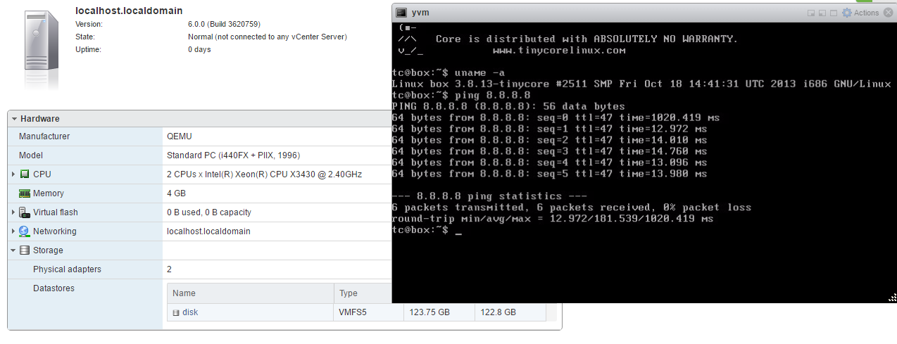 Running ESXi nodes in EVE-NG