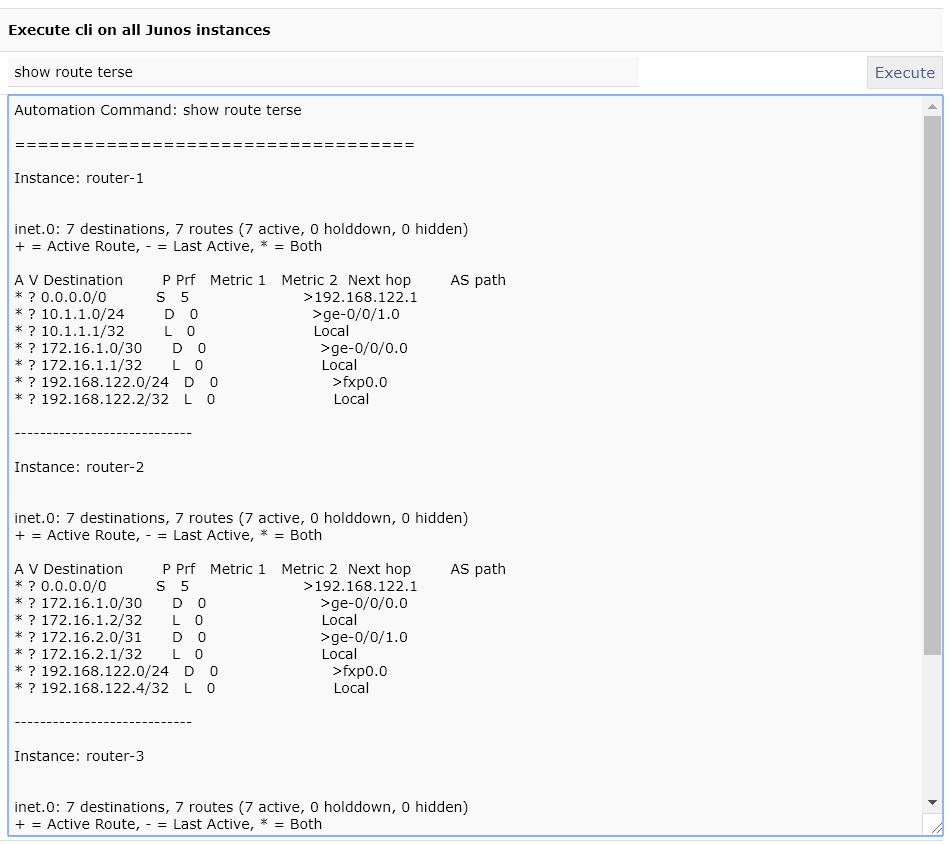 Junos CLI Automation